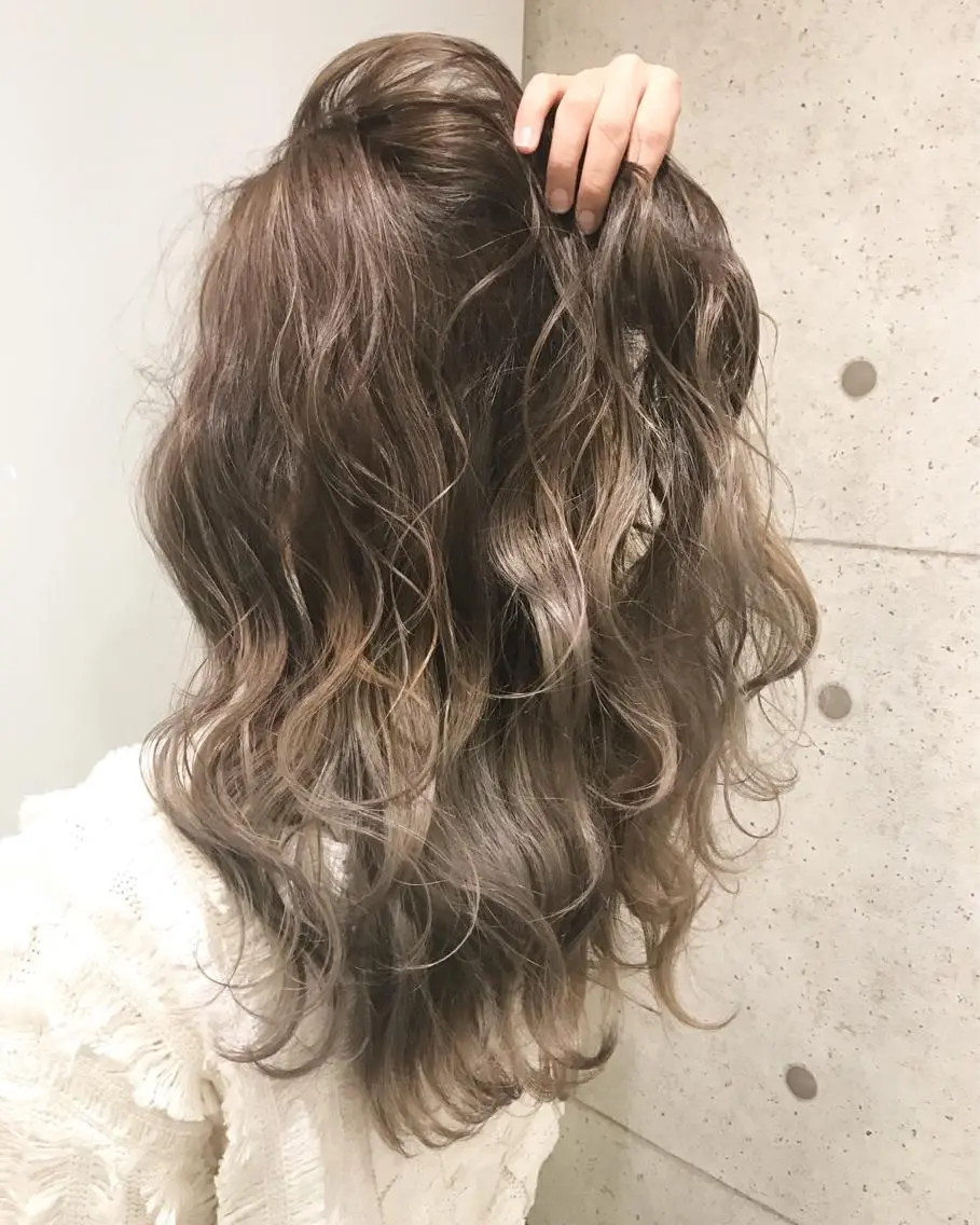 ロング カラー ヘアアレンジ 縮毛矯正 髪質改善寺坂雄飛💐のヘアスタイル
