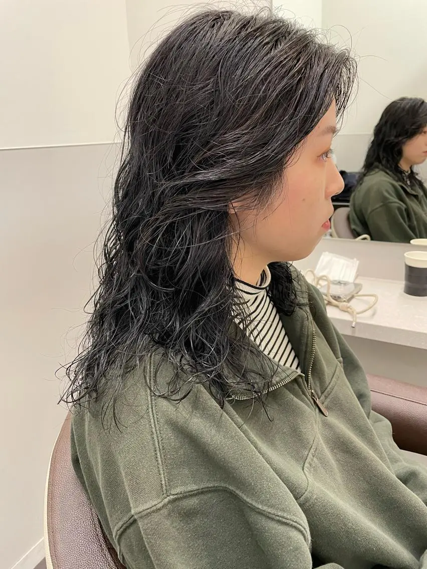 セミロング セミロングパーマ パーマ 清家 浩貴のヘアスタイル