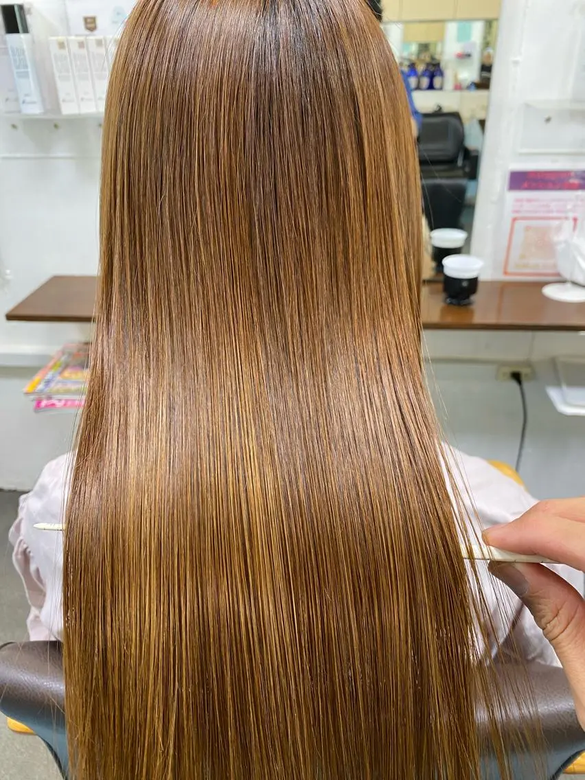 ロング カラー 髪質改善 カット ヘアカラー トリートメント 【髪質改善】に特化 オリーブオイルクラブのヘアスタイル