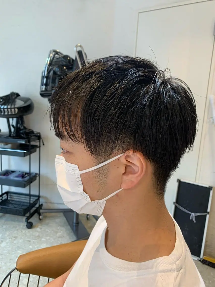 メンズ カット パーマ うしだ かおるのヘアスタイル
