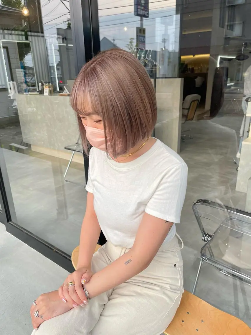 ミディアム カラー 一ノ瀬 暁のヘアスタイル
