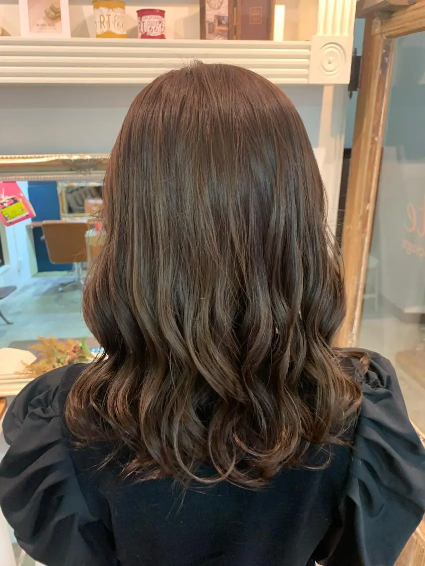 セミロング カット ヘアカラー トリートメント ヘッドスパ ヘアセット 大宮/山口 竣也のヘアスタイル