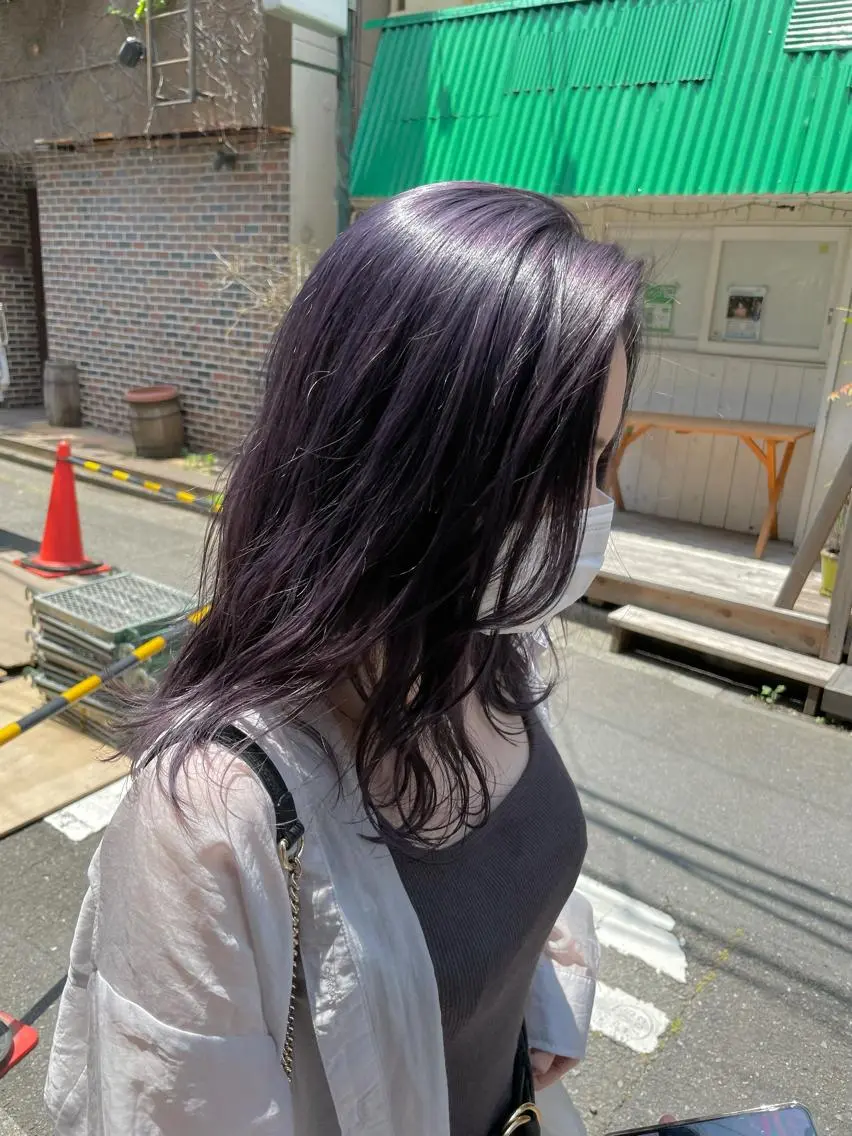 セミロング カラー ヘアアレンジ ヘアカラー トリートメント 【Sweep】おじま のぞみのヘアスタイル