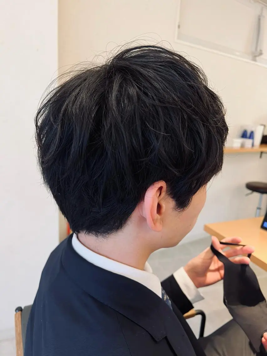 パーマ メンズ ニュアンスパーマ あくつ べんのヘアスタイル