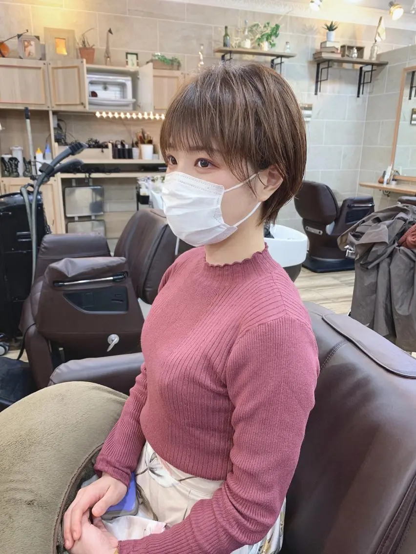 ショート カット ヘアカラー トリートメント 平尾 拓也のヘアスタイル