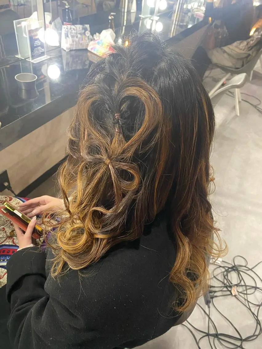 ヘアアレンジ ヘアセット 大天使 まいめろのヘアスタイル