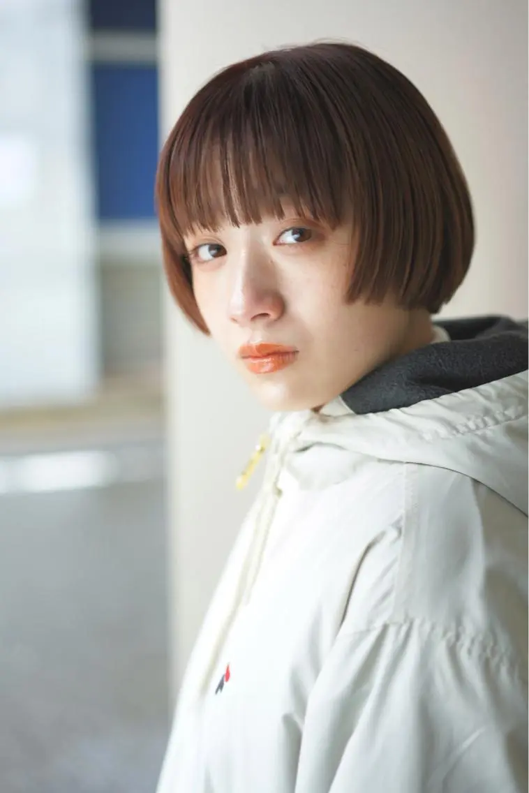 ショート カラー カット ヘアカラー トリートメント ボブパーマコテ巻き風 パーマNo1深江秀平のヘアスタイル