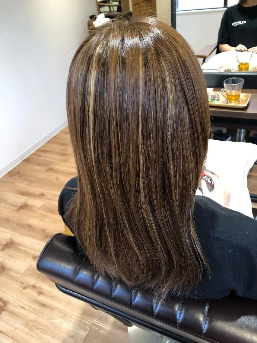 セミロング カラー レイヤーカット Live店長 yumenaのヘアスタイル