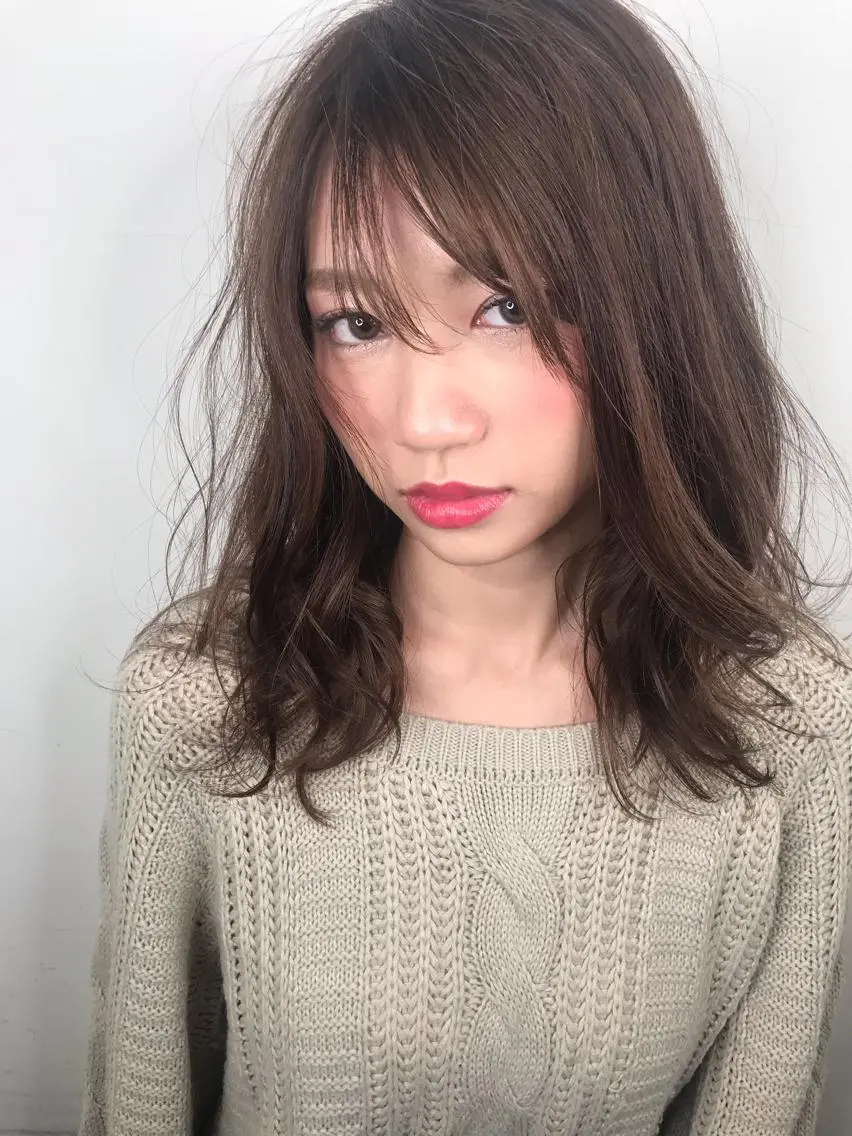 ロング カラー ブリーチ 透明感カラー ハイライトカラー ブリーチなしカラー ハイライト カット ヘアカラー トリートメント 縮毛矯正/ 髪質改善 /ショート 圍 崇行のヘアスタイル