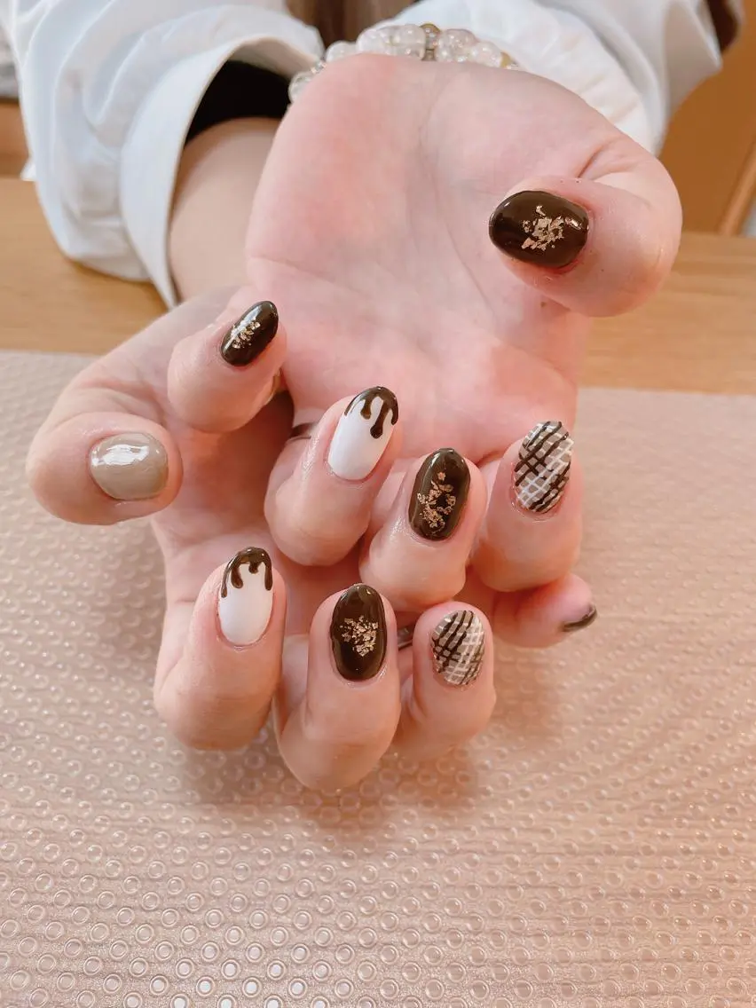 ネイル バレンタイン ハンドネイル nakamoto yuukaのネイルデザイン