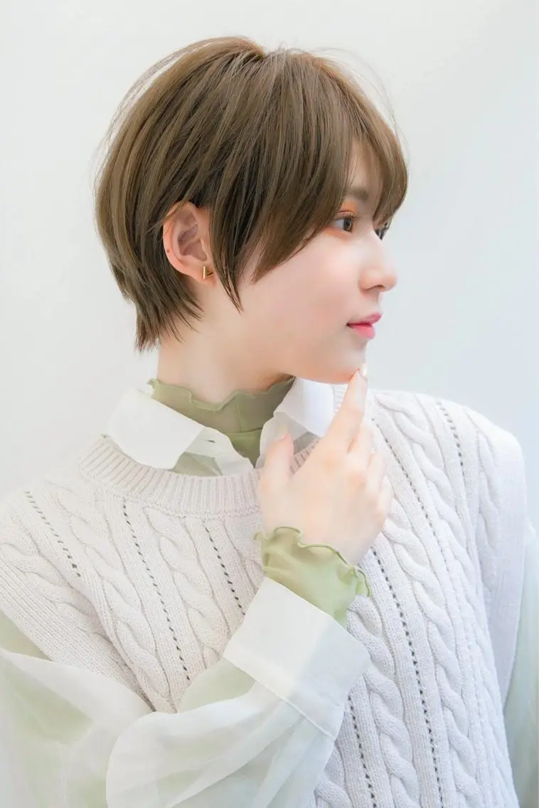 ショート カット トリートメント 縮毛/ショート/ ボブ/レイヤー/小原のヘアスタイル