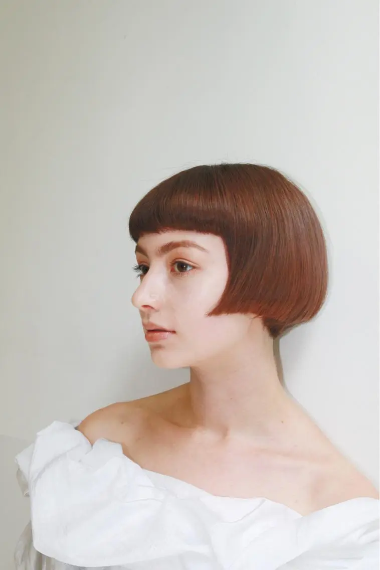 ショート カラー オレンジ オレンジレッド レッドカラー 苅北 泰輔のヘアスタイル