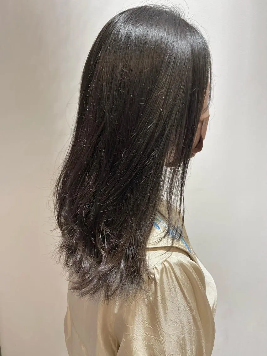 セミロング カラー カット ヘアカラー トリートメント 🐺ウルフ/レイヤー 似合わせ‎🤍沙羅のヘアスタイル