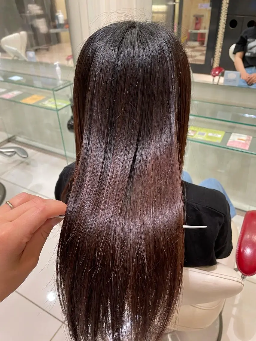 ロング カット 縮毛矯正 トリートメント 縮毛矯正/髪質改善 EARTH髙橋のヘアスタイル