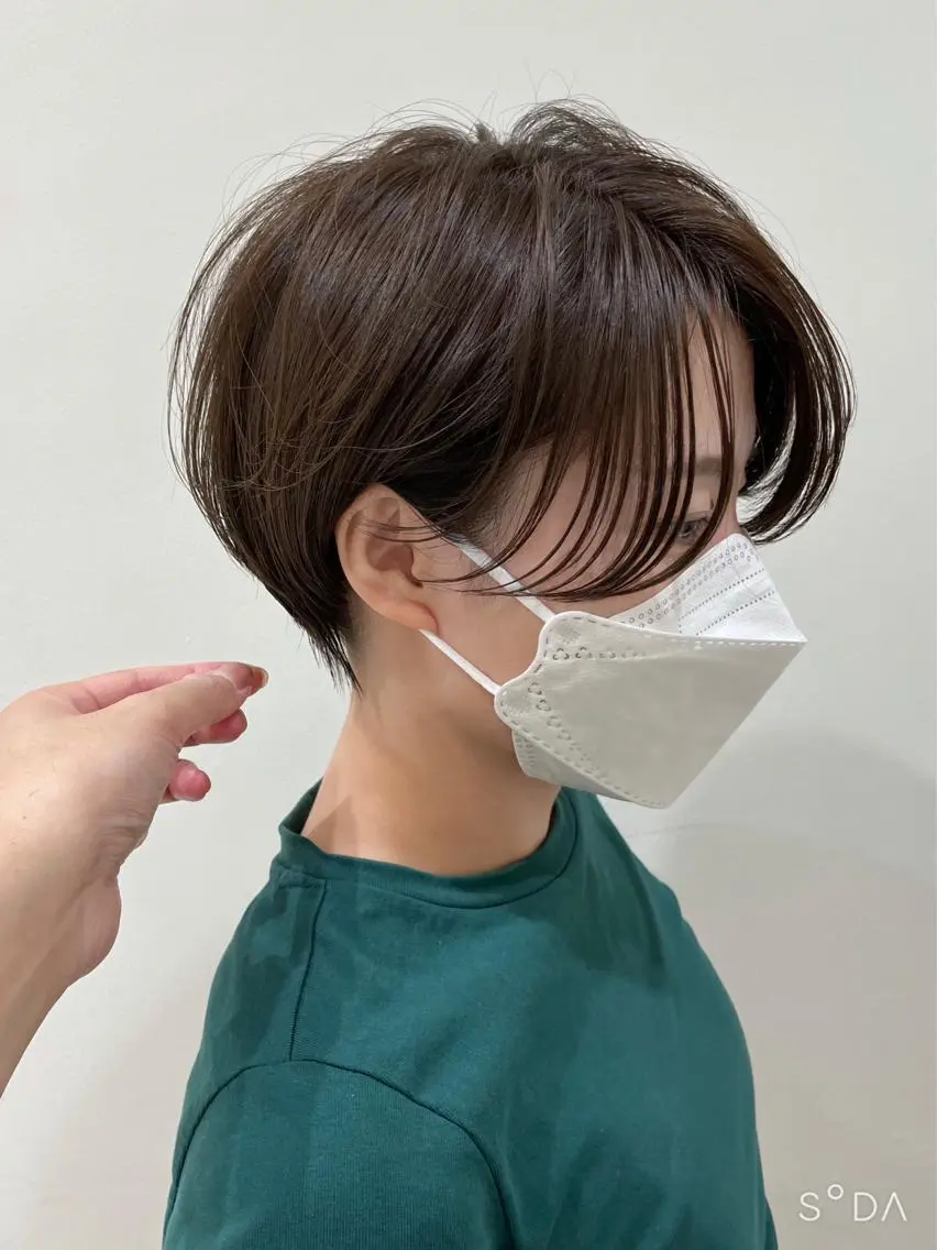 ショート ショートヘア クロスパーマ松永裕久 似合わせカットのヘアスタイル