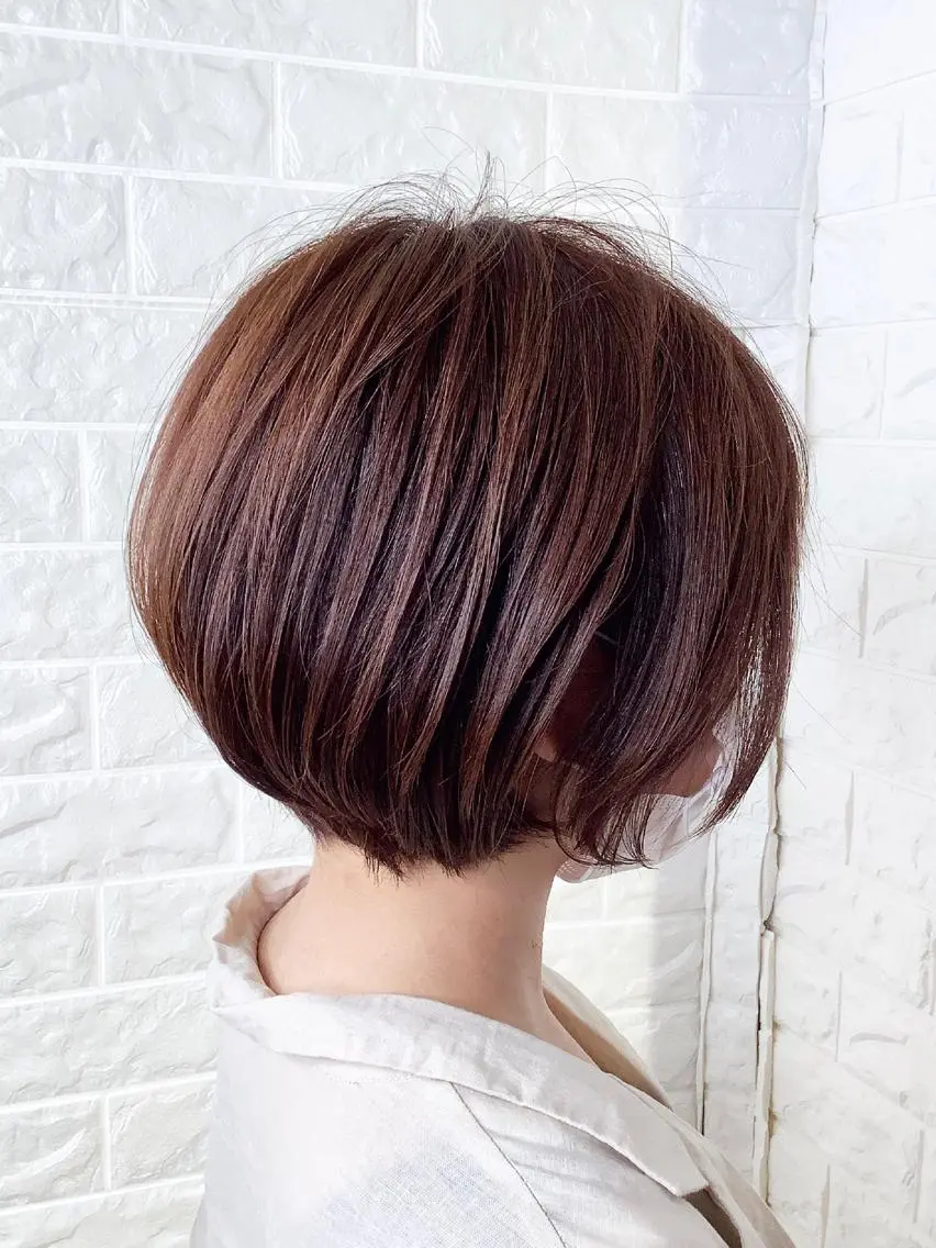 ショート カラー 髪質改善縮毛矯正 美容師✂️山崎竜二のヘアスタイル
