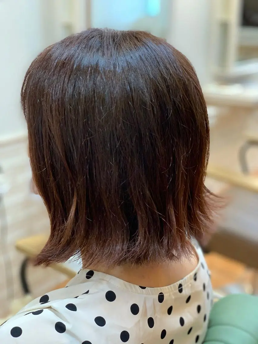 ショート ボブ 外ハネヘア カット ヘアカラー カットが得意✨ 川元裕範（ヒロノリ）のヘアスタイル