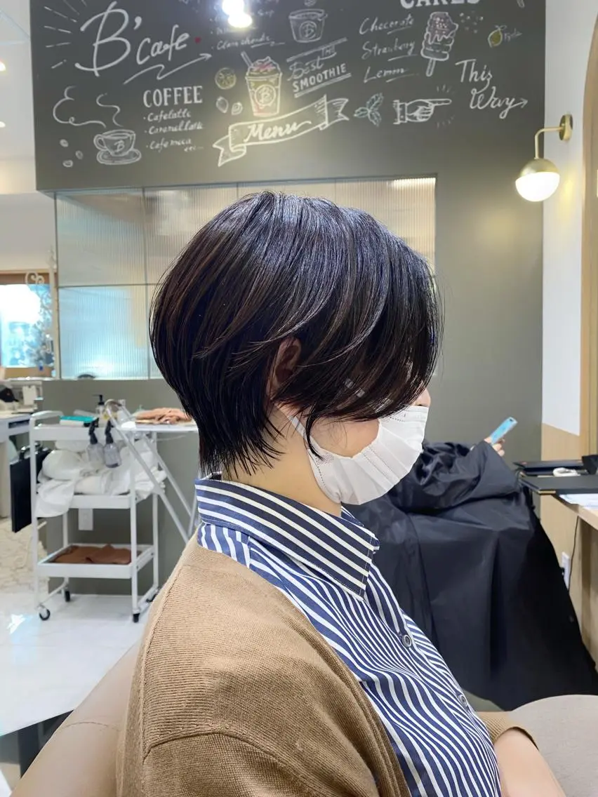 ショート ハンサムショート ショートヘア 坂井 茅聖のヘアスタイル