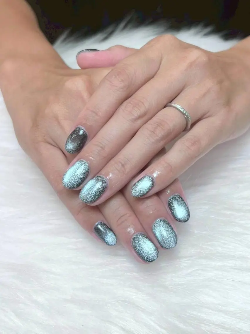 ネイル ジェルネイル マグネットネイル 持ち込み オフィスネイル パラジェル ハンドネイル Mihana Nails.*♡のネイルデザイン
