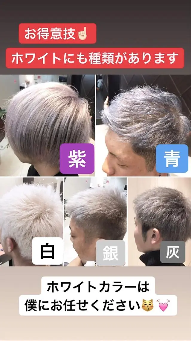 カラー メンズ シルバー ヘアカラー トリートメント メンズ専門 井藤 雅也のヘアスタイル