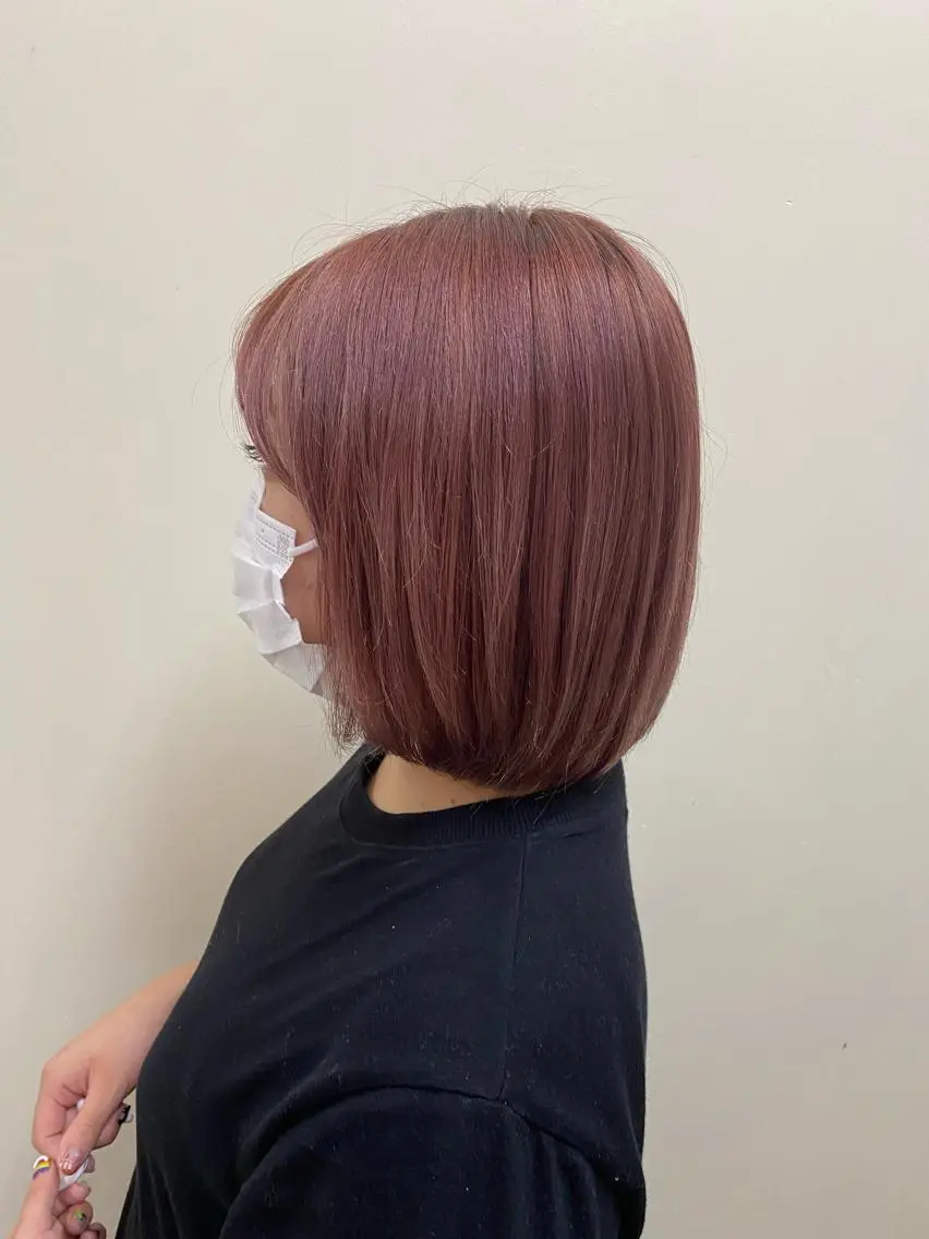 ショート カラー ピンクカラー 清村 和音のヘアスタイル