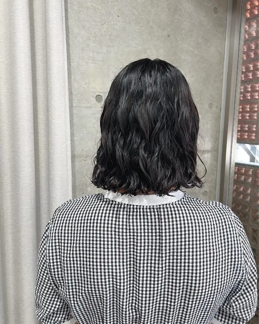 パーマ カット パーマ トリートメント ボブパーマコテ巻き風 パーマNo1深江秀平のヘアスタイル