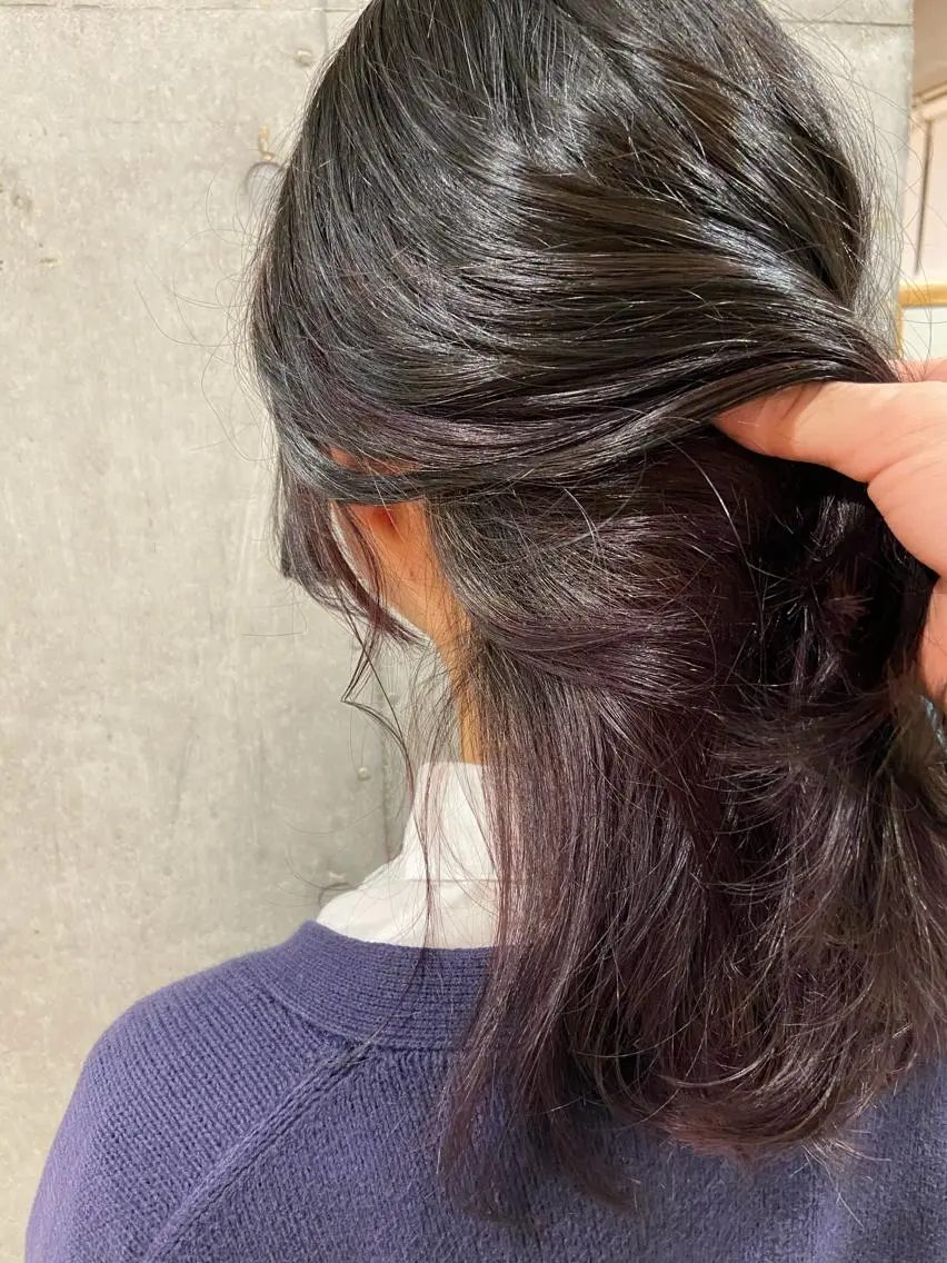 ロング カラー ヘアアレンジ ❤️カラー得意 🧡松浦睦樹❤️のヘアスタイル