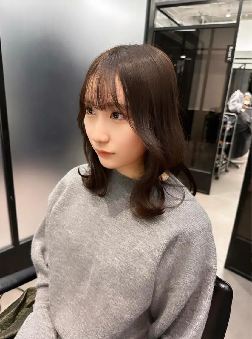 ミディアム カラー 韓国ヘア 店長NEGIのヘアスタイル