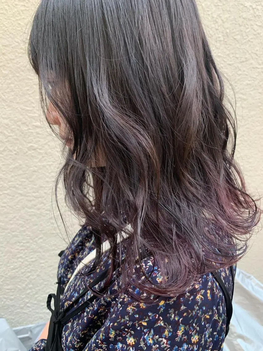 セミロング ヘアカラー Sachiko ❤︎‬Pressのヘアスタイル