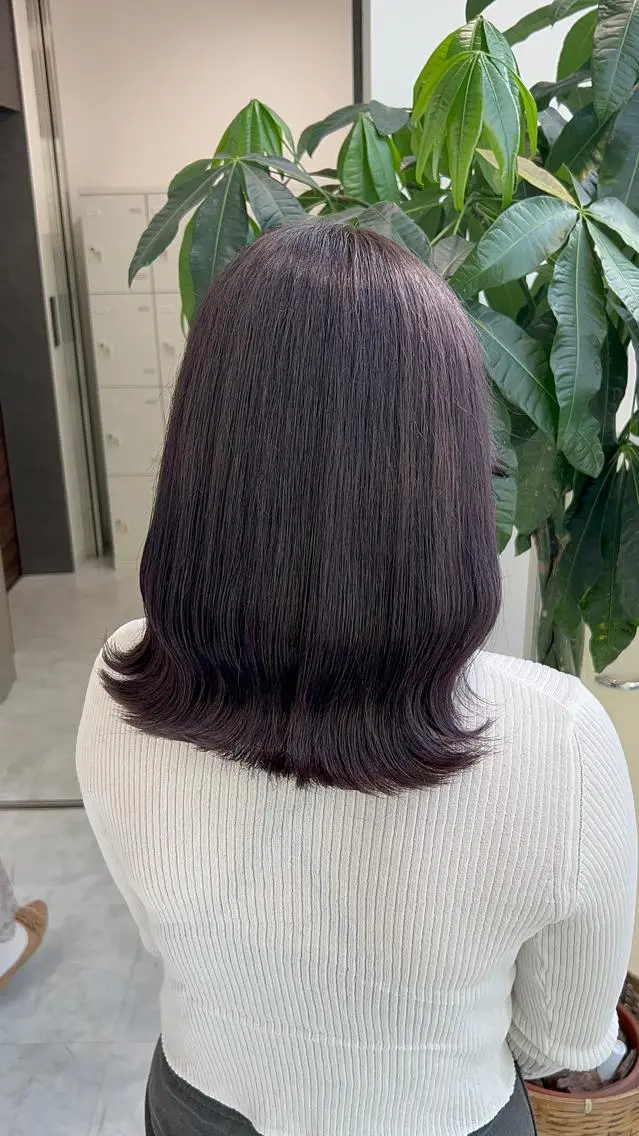 ミディアム カラー ヘアアレンジ カット ヘアカラー ブリーチなしの達人 🌈KAITOのヘアスタイル