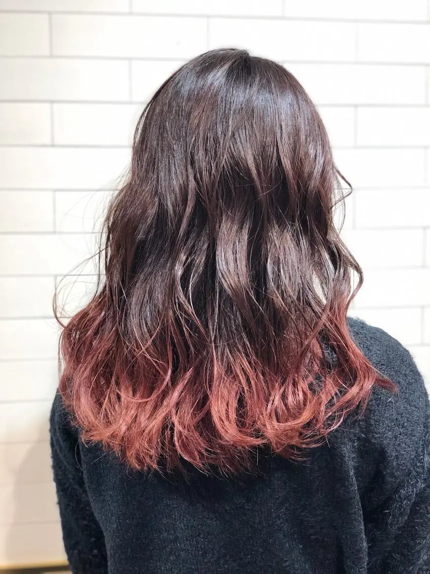 セミロング カラー 髪質改善⌇透明感 カラー⌇川上葵のヘアスタイル