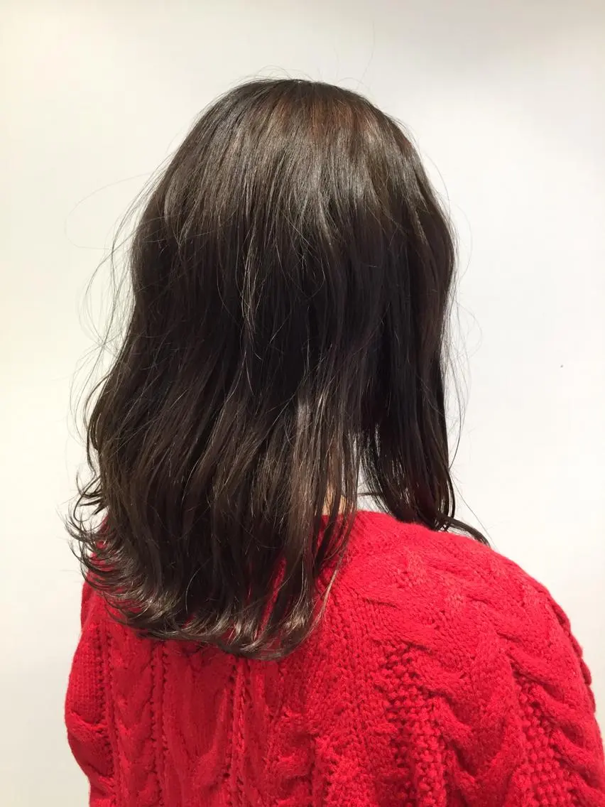 セミロング カラー ヘアアレンジ アッシュ ベージュカラー メンズパーマ特化/ メッシュ/薫/店長のヘアスタイル