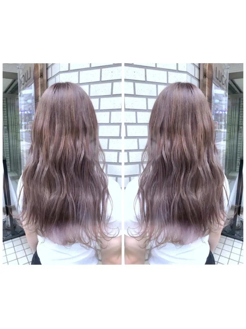 ロング カラー ベージュカラー ラベンダーカラー ラベンダーベージュ ブリーチ/髪質改善 🍀MASAKiのヘアスタイル