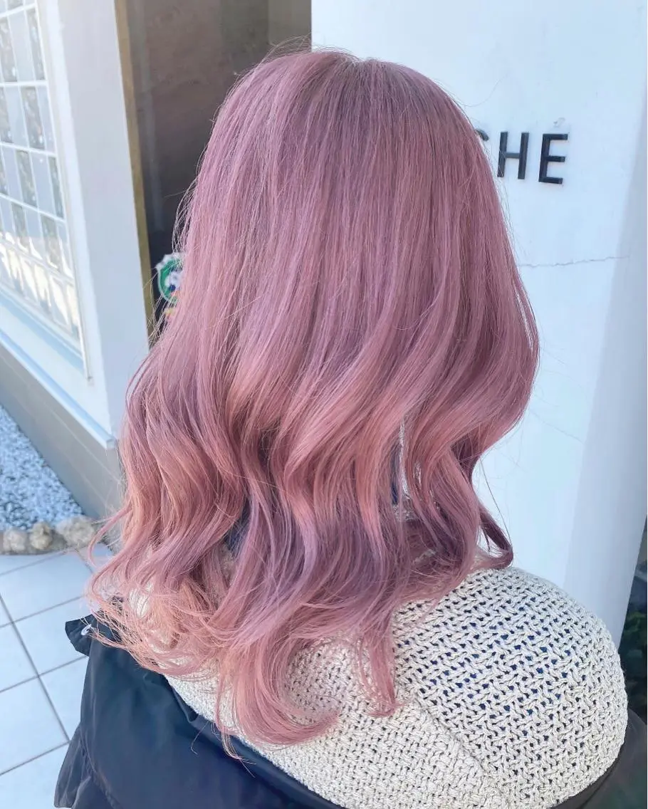 セミロング ヘアカラー 具志 正太のヘアスタイル