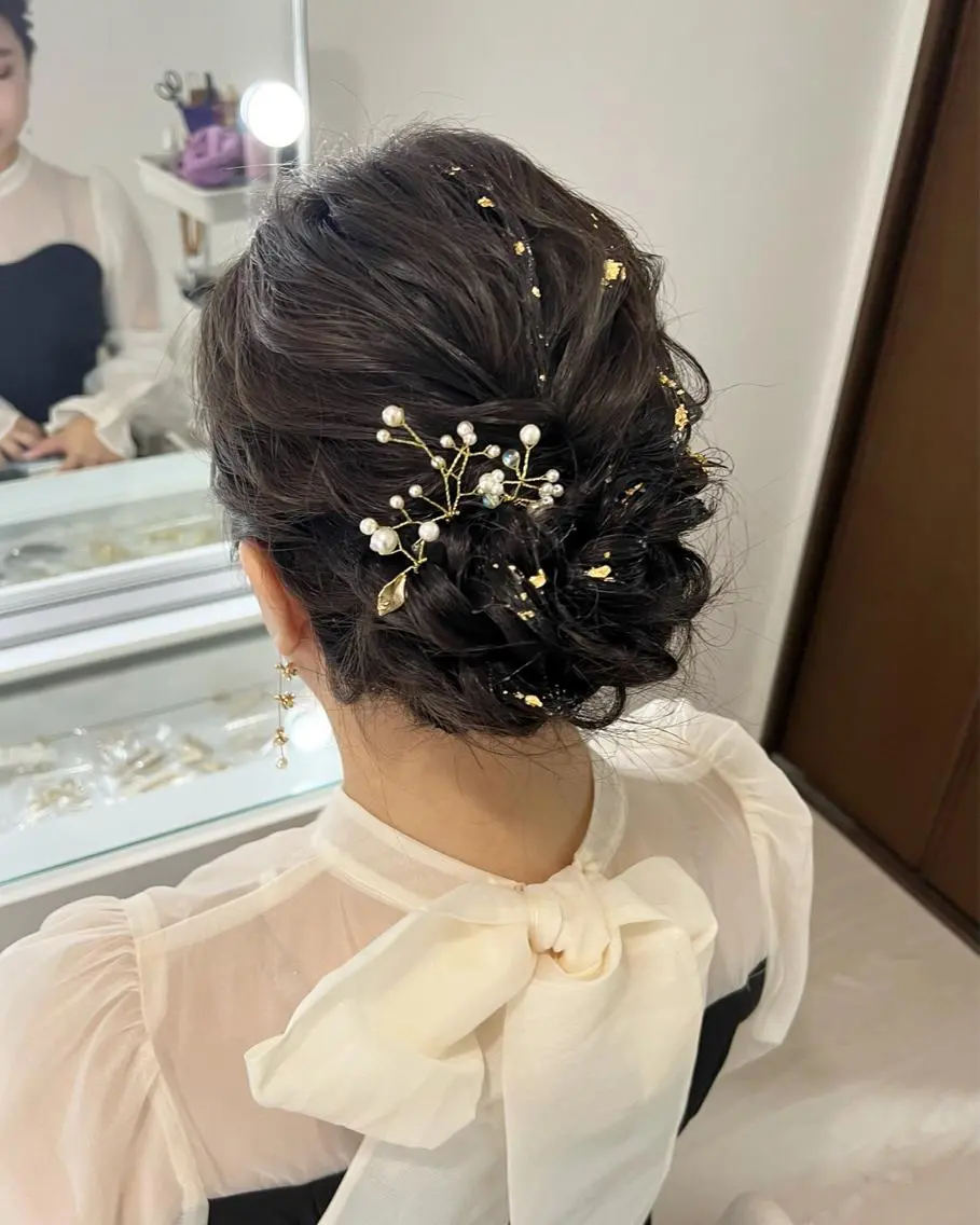 ヘアアレンジ 麻優 ヘアセットのヘアスタイル