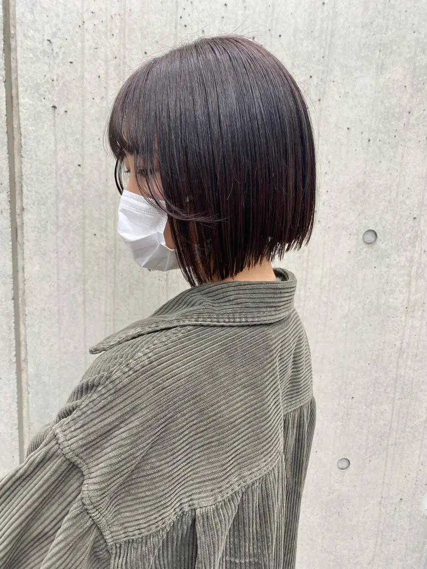ショート カラー パーマ ヘアアレンジ アイブロウ MOE /Zina横浜2ndのヘアスタイル