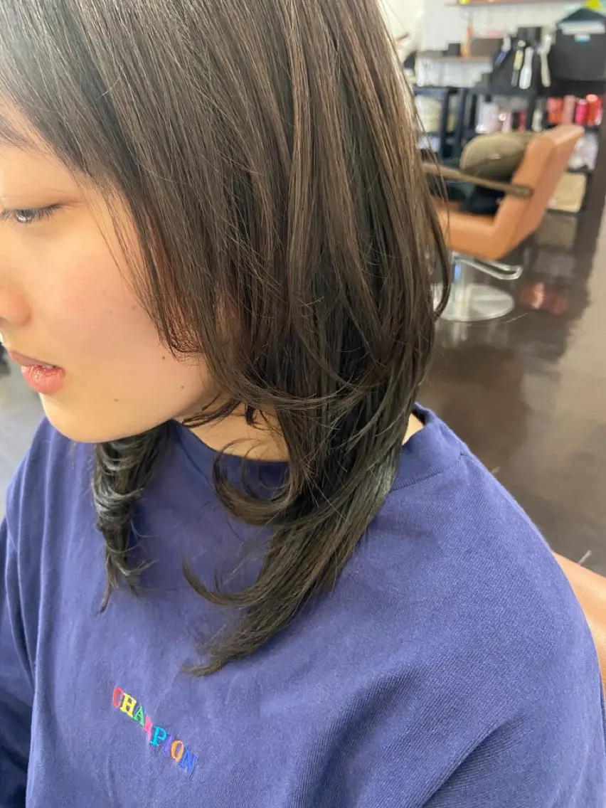 ロング ウルフカット 久木原 ゆりのヘアスタイル