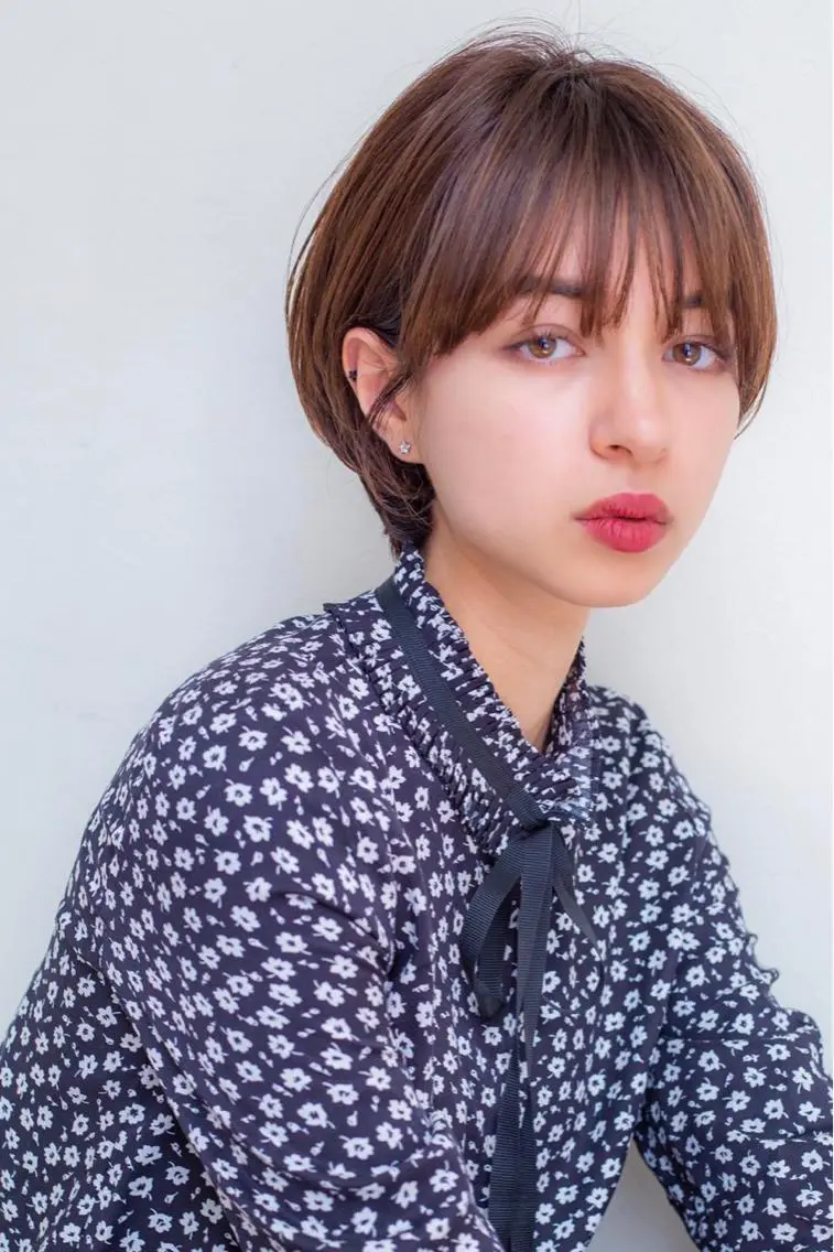 ショート ハンサムショート ショートヘア カット ヘアカラー トリートメント 石畑結華 Lond店長のヘアスタイル