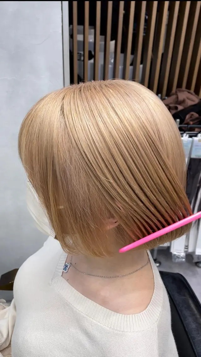 ショート ボブ トリートメント ヘアカラー トリートメント 👑最高級エクステ 👑新宿/タイセイのヘアスタイル