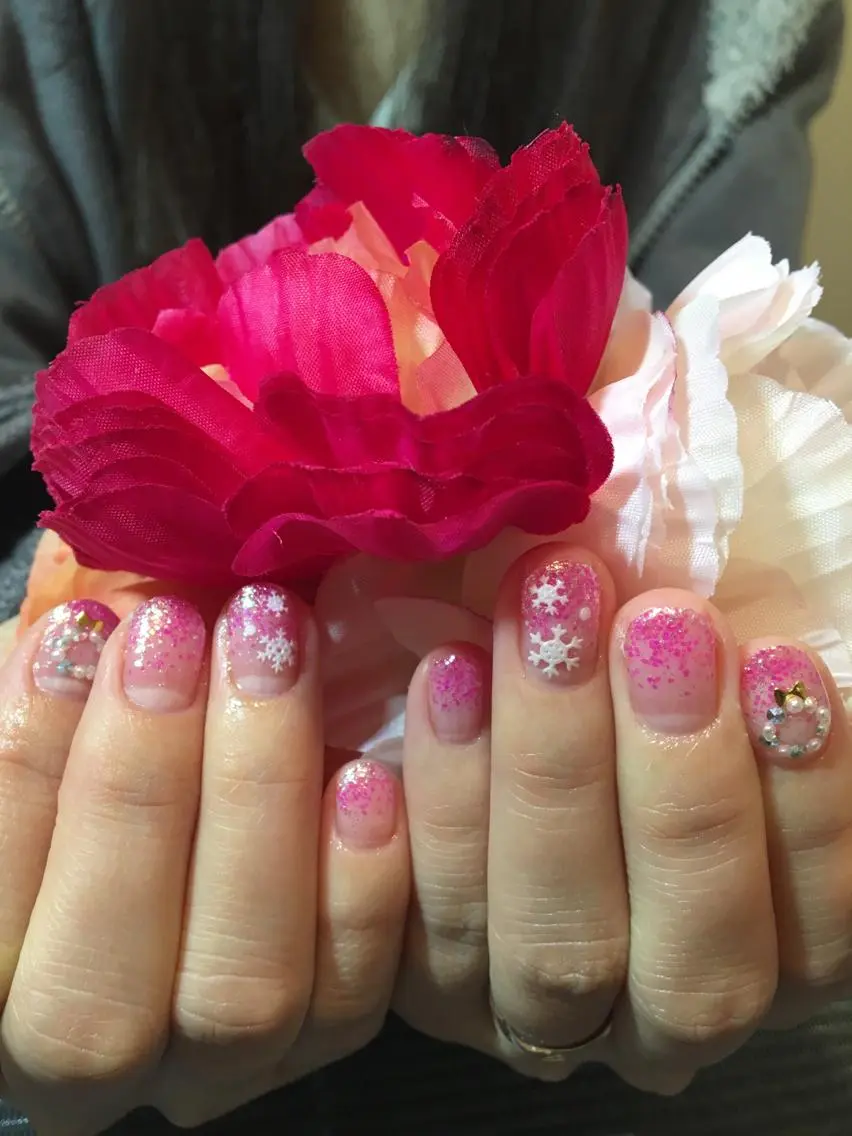 ネイル グラデーション ラメ(グリッター) ラメグラデーション LIAN- nailのネイルデザイン