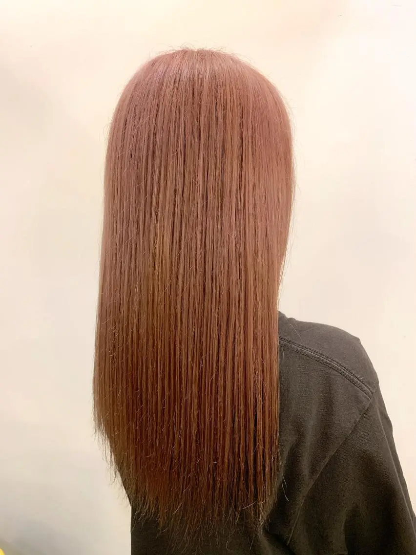 セミロング カラー ヘアアレンジ ピンクカラー カット ヘアカラー トリートメント ヘッドスパ ヘアセット 〽️magico/ ウルフDaiki〽️のヘアスタイル