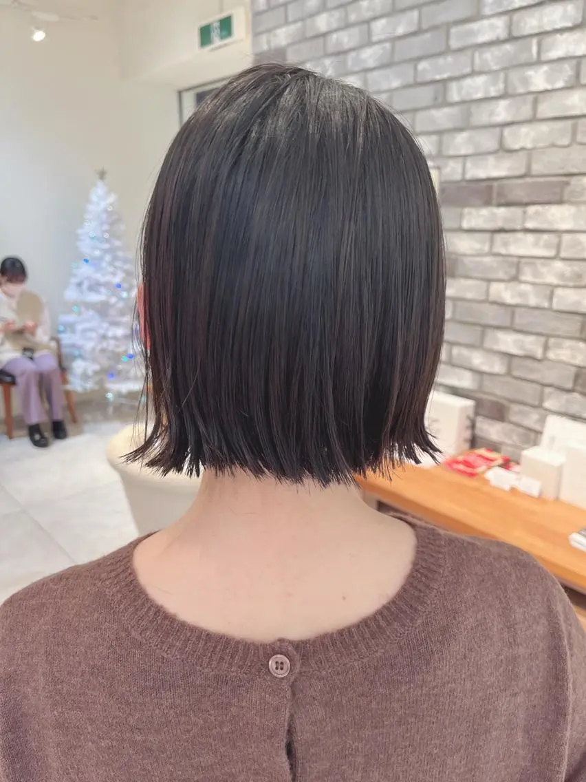 ミディアム カット ヘアカラー 美髪矯正✨🌷関 郁美🌷のヘアスタイル