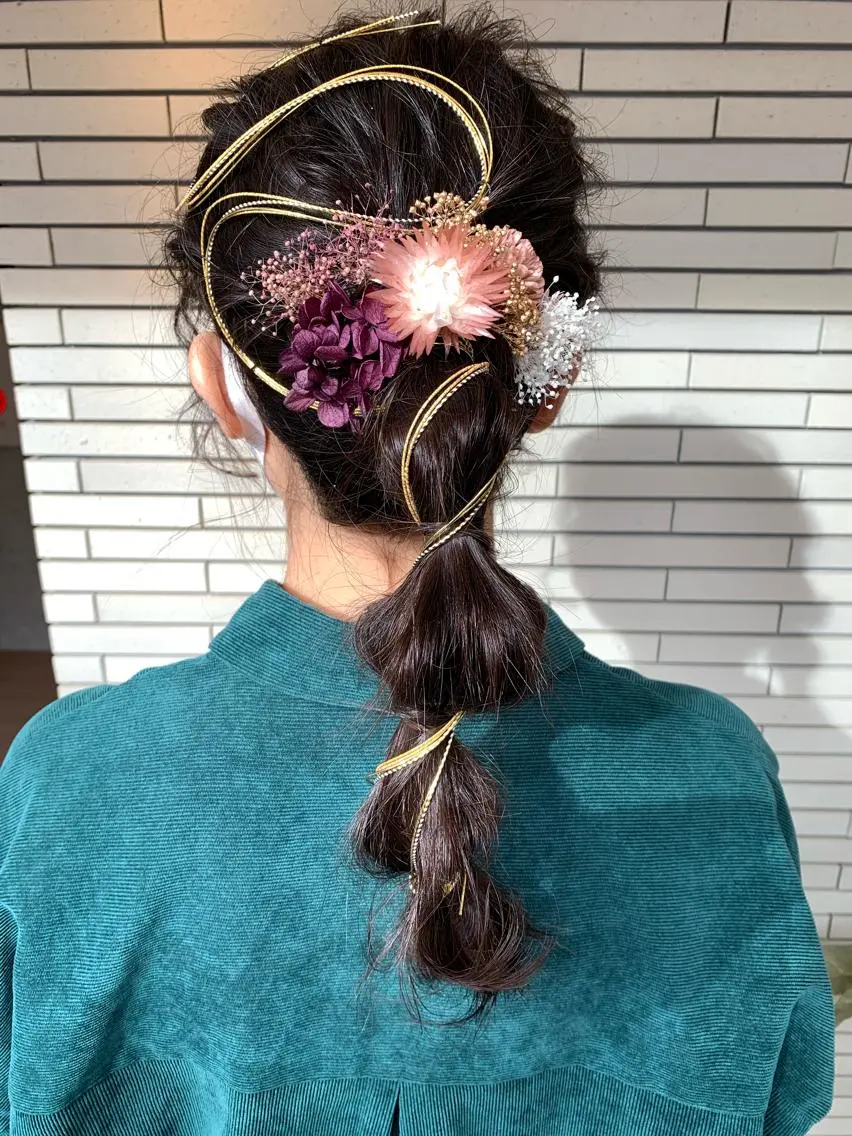ロング ヘアアレンジ 成人式 簡単アレンジ ヘアセット ヒロミ/アレンジ/ アンニュイ/透け感のヘアスタイル