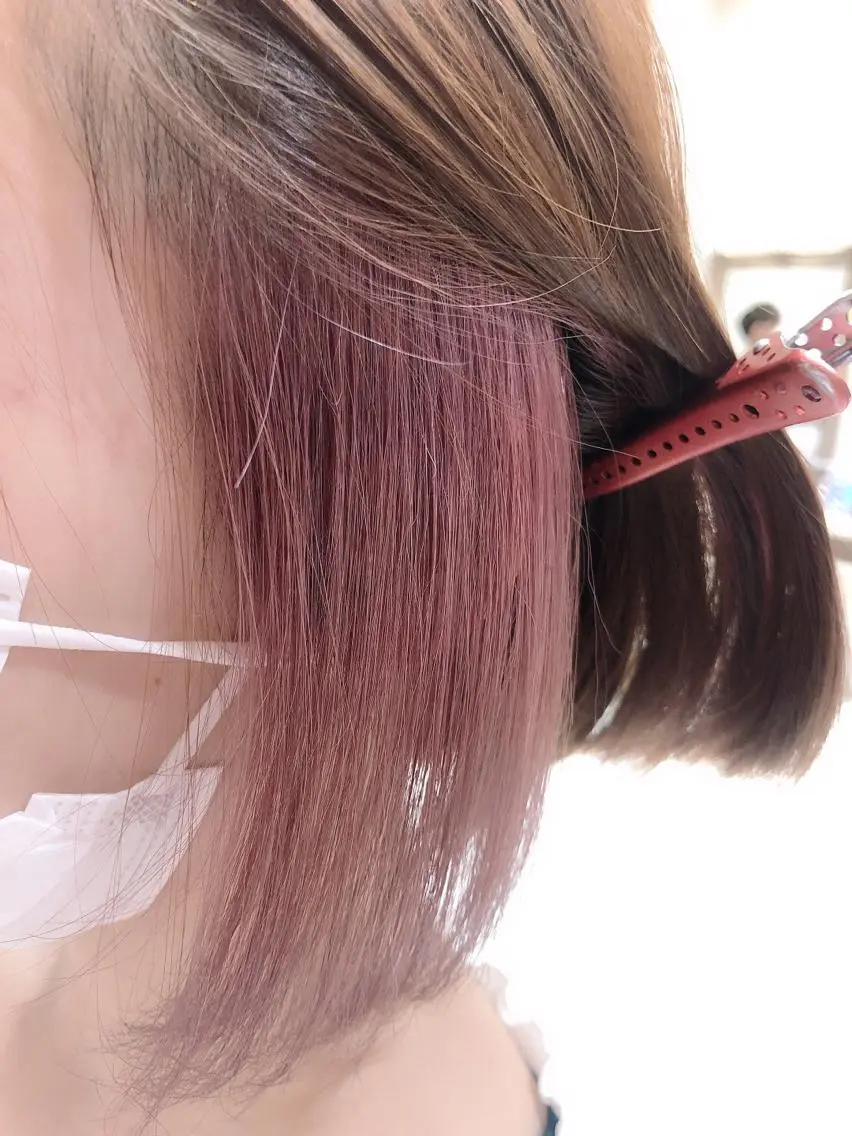 ミディアム カラー ショートショートボブ うるはのヘアスタイル