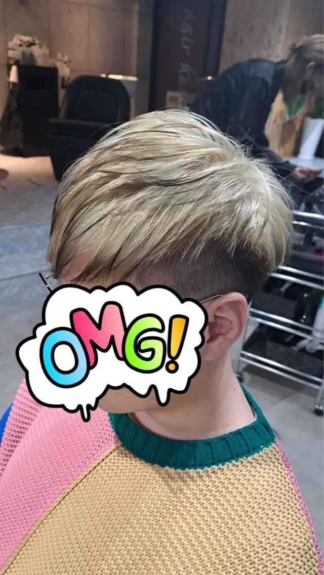 ショート カラー 黒髪 メッシュ 😎newi池袋😎 ミタショウタのヘアスタイル