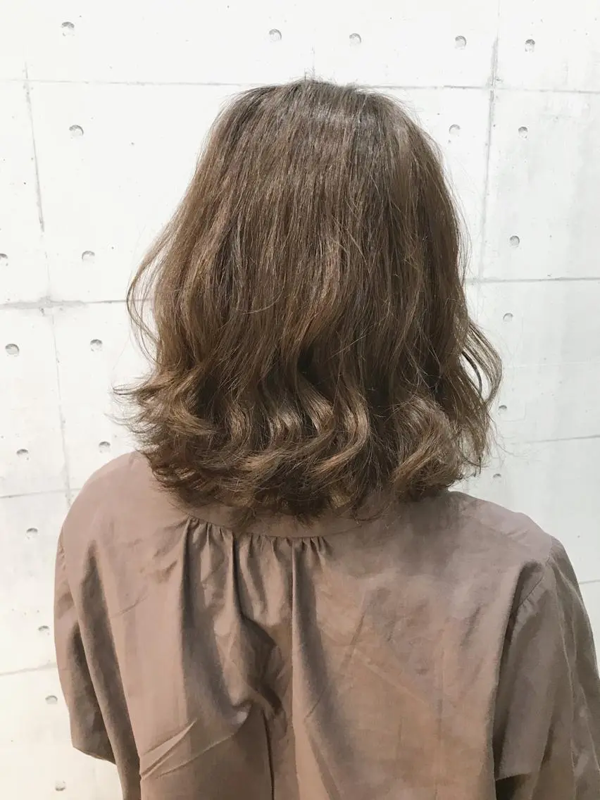ミディアム ヘアカラー トリートメント 高木 麻知子のヘアスタイル