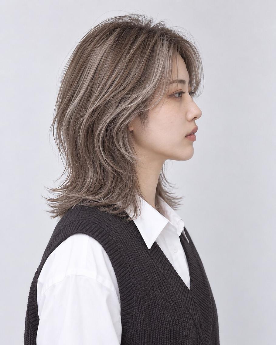 ミディアム SUZUKA ❤︎.*のヘアスタイル