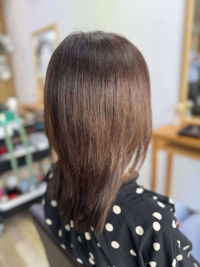 セミロング repos 清須店 白髪染め髪質改善専門のヘアスタイル