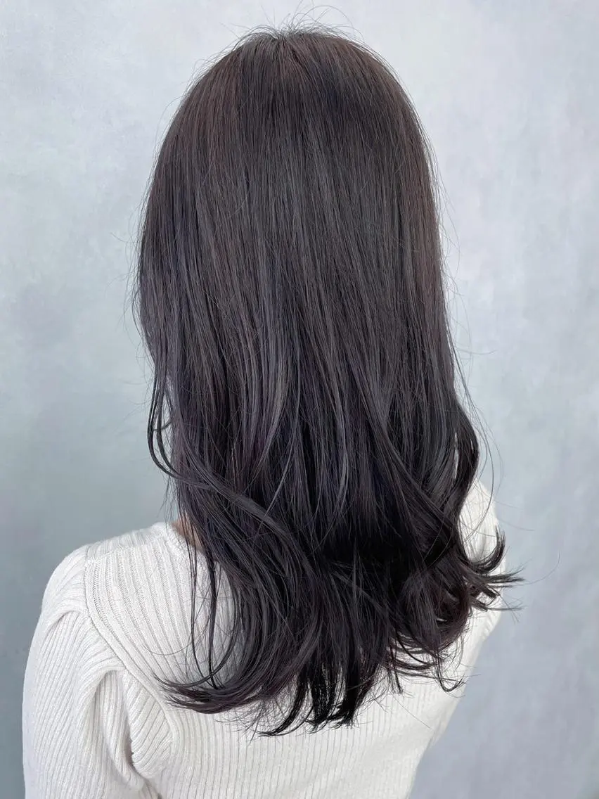 セミロング カラー パーマ ヘアアレンジ アッシュ カット ヘアカラー トリートメント ITbyALBUM 下北沢店のヘアスタイル