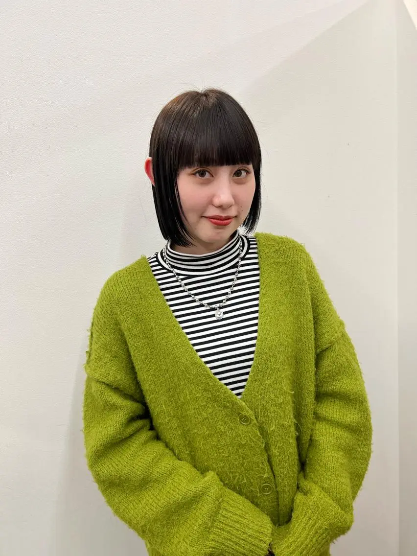 ショート カラー 切りっぱなしボブ ボブ 🩵albis/めい 大宮/ブリーチ🦋のヘアスタイル